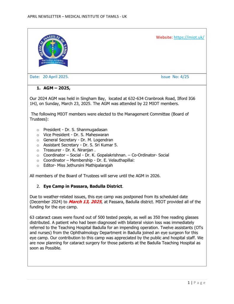 Three - MIOT - 2025